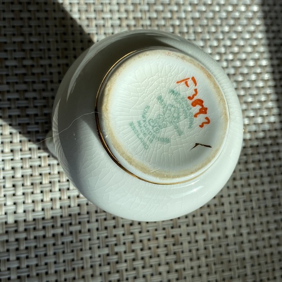 Vintage Crown Staffordshire Pink Roses Open Sugar & Creamer - Picture 4 of 11